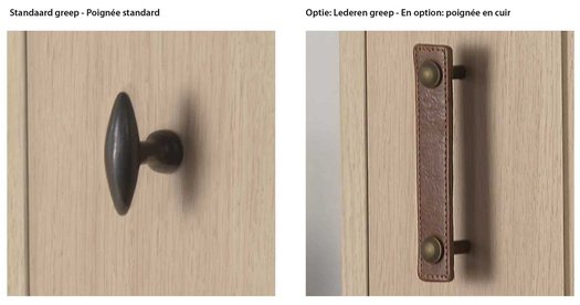 Choice of handles Lodge Bathroom Furniture