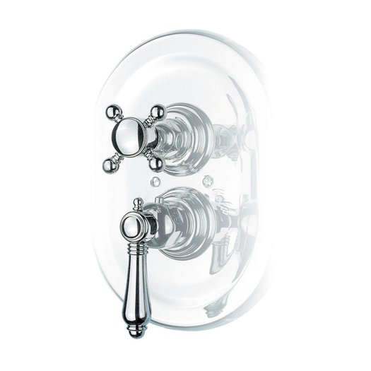 Build-in thermostatic shower mixer in cottage style