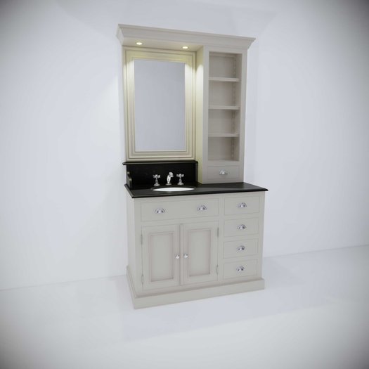 Kensington bathroom furniture left model