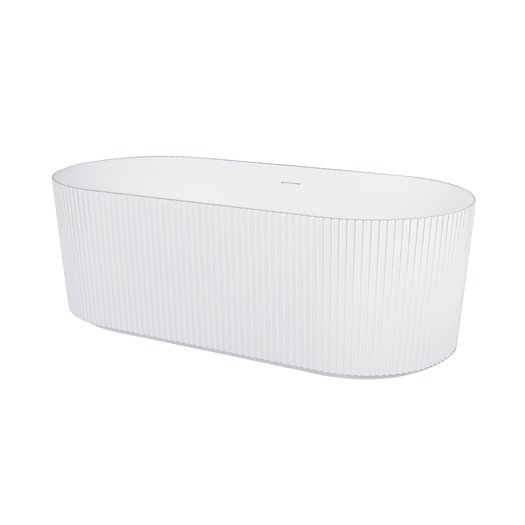 Parallel bad met textuur op de buitenkant