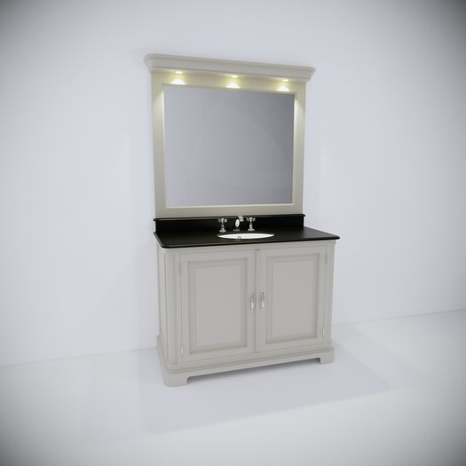 Stylish Regent bathroom furniture of 121 cm