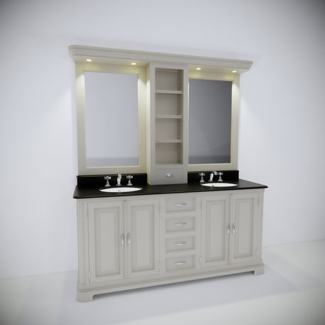 Majestic bathroom vanity unit regent with a widht of 185 cm