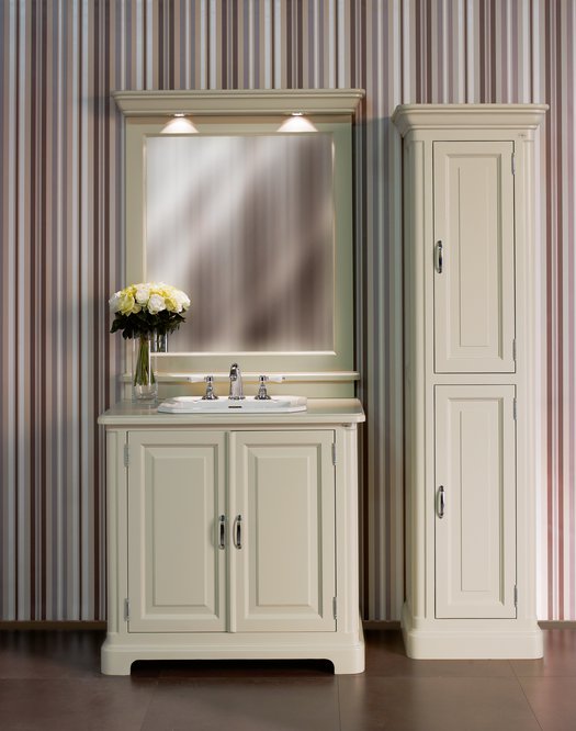 Regent 96 bathroom furniture with mirror with integrated lights