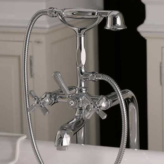 Elegant bath-shower faucet for the classic bathroom