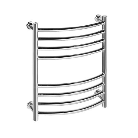 Vision 7 curved towel rail in brass