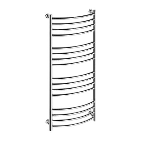 Vision 9 bent towel rail in brass