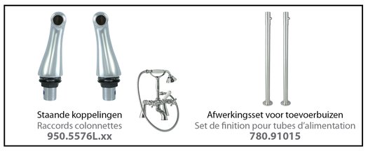 Options pour installation sur bord de bain 426.194010