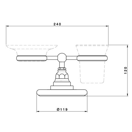 Free-standing object holder for the exclusive bathroom