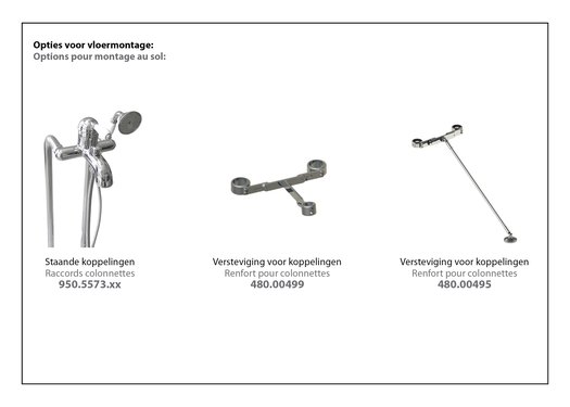 Opties voor vloermontage 950.3401