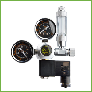 CO2 Regulator - Solenoid Valve and Bubble Counter