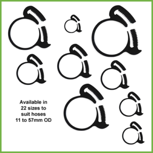 Hose Clamps - Black