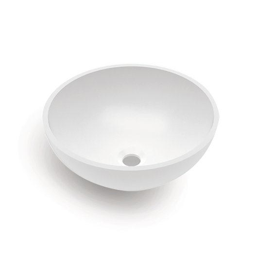 Pure White ronde waskom 108.0651 in Solid Surface