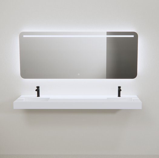 Miroir contemporain LED sur mesure 115.TFRD