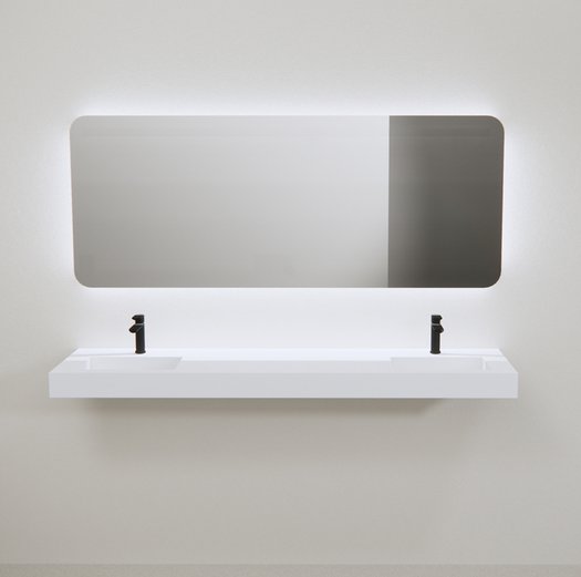 Miroir contemporain LED sur mesure 115.TLRD1