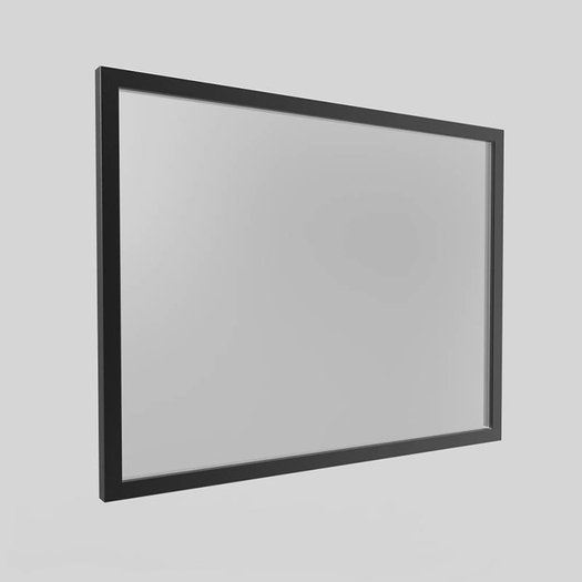 Miroir simple sur mesure avec cadre en métal