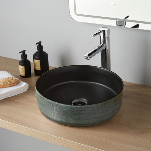 Lavabo design rond en porcelaine