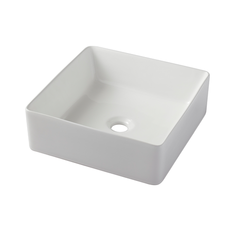 925.FVA20 Lavabo carré en porcelaine blanc brillant