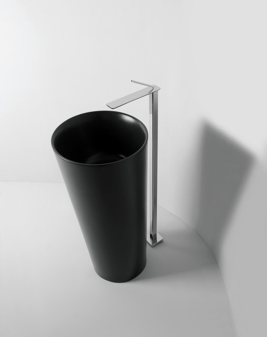 Il Lavabo dia. 42 x h 90 cm noir mat