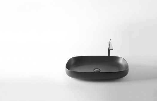 Lavabo Seed 70 x 40 cm mat zwart