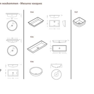 Afmetingen Waskommen PUZZLE