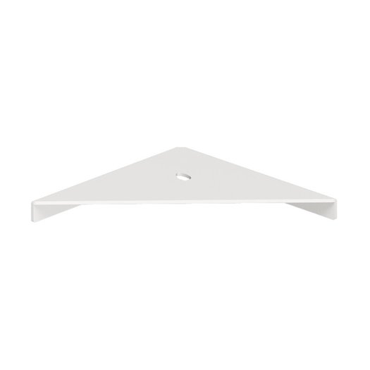 Etagère d'angle Elegance en blanc mat