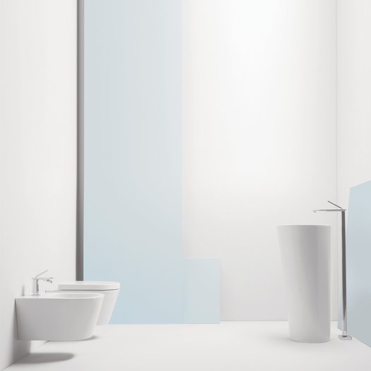 WC et bidet suspendu IL dans une salle de bain design