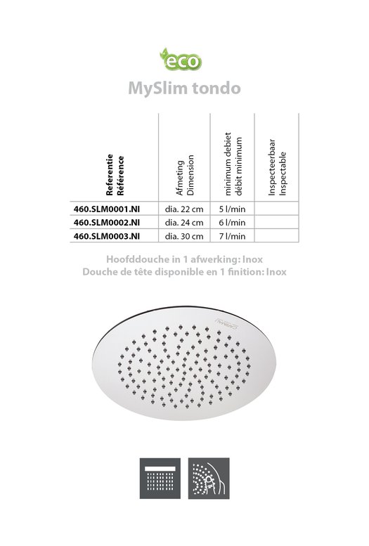 MySlim Tondo Inox referenties