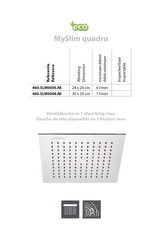 MySlim quadro Inox - références