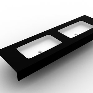 Pure Black & White wastafeltablet Nanocompact 0602.02