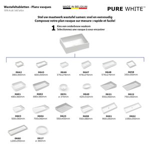 Composer un plan vasque Pure White 1