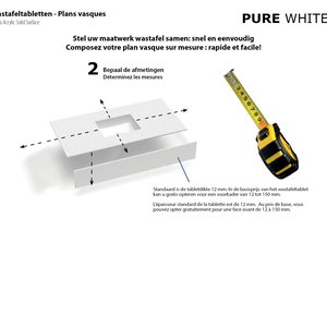 Samenstellen Pure White wastafeltablet 2