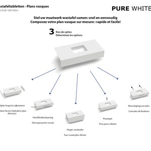 Composer un plan vasque Pure White 3