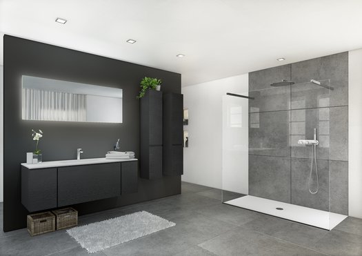 Miroir sur mesure pour la salle de bains contemporain