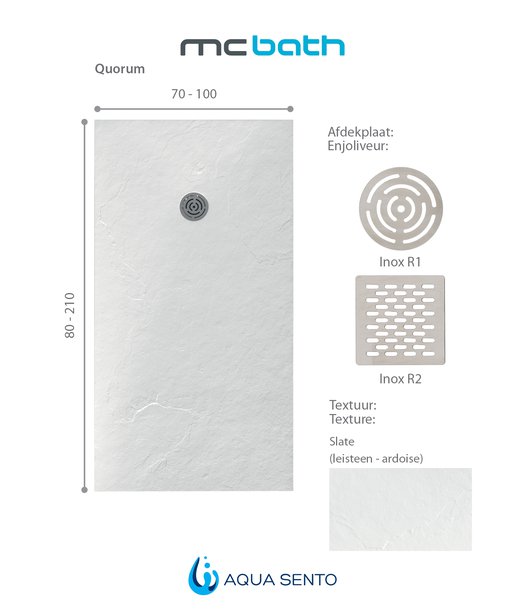 Informatie Quorum douchevloer