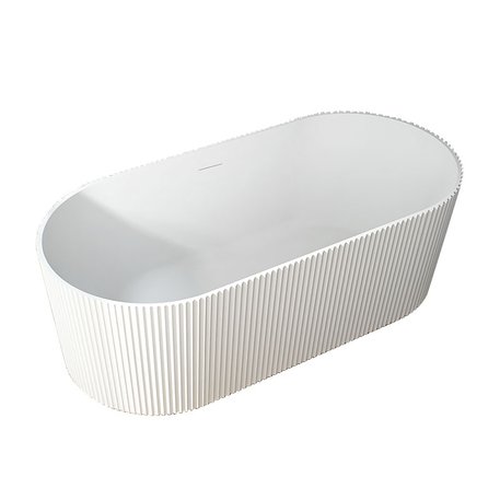 Baignoire libre avec texture pour la salle de bain design