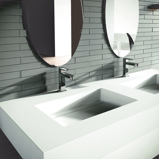 Tablette lavabo en Solid Surface