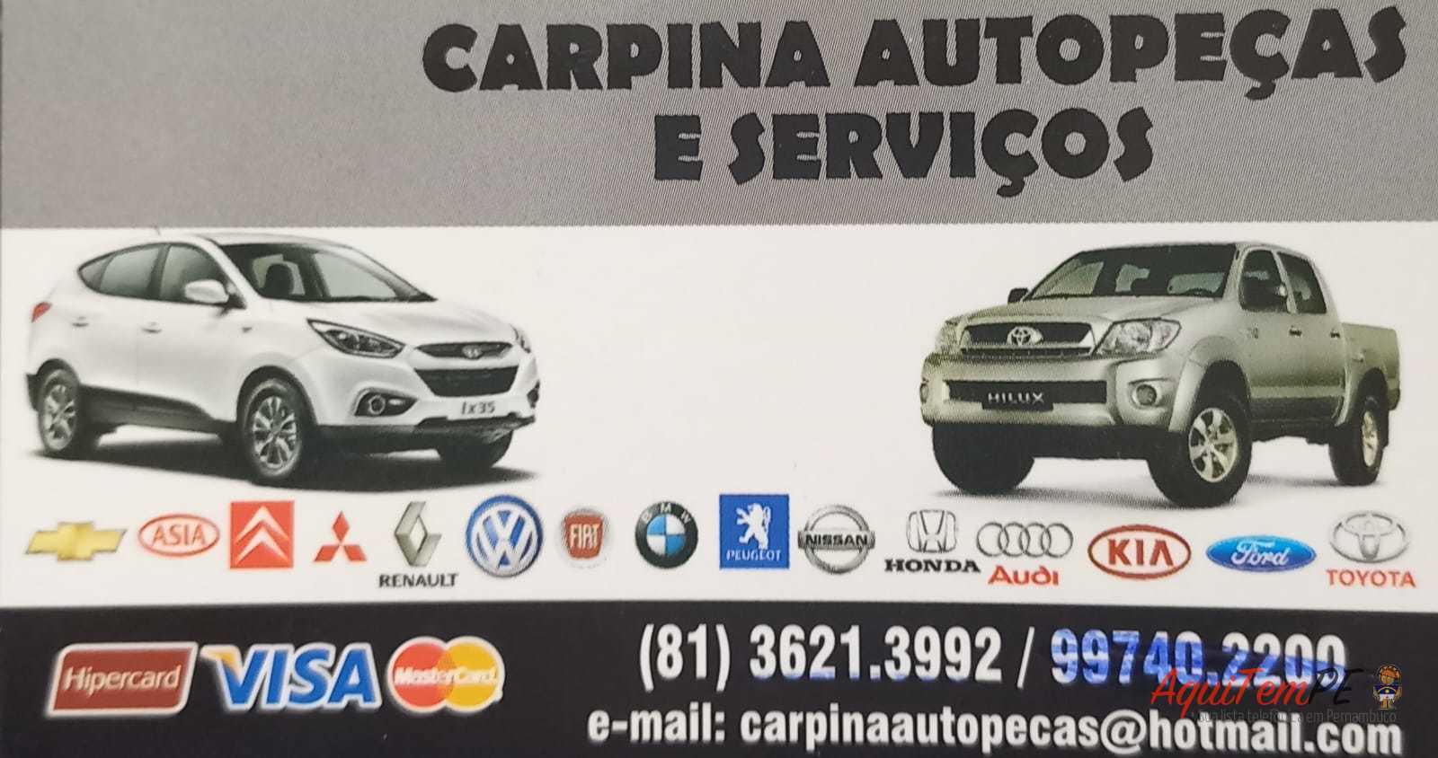 A mas nova Auto Peças da Cidade do Carpina. Com qualidade e