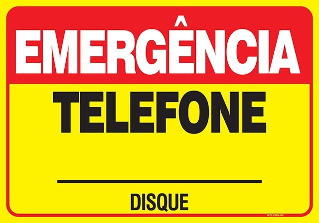 PLACA TELEFONE DISQUE...