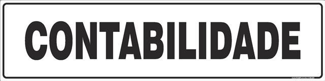 Placa contabilidade