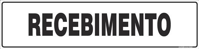 Placa recebimento