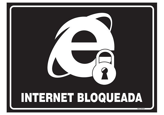 Placa internet bloqueada