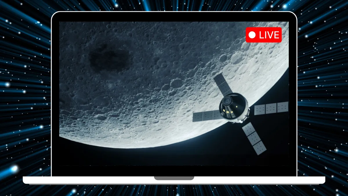 아르테미스 2호, 달 너머에서 포착한 지구의 초승달