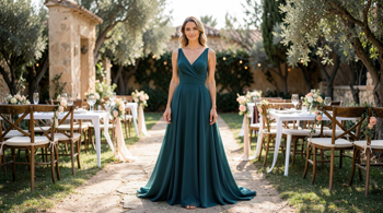 Vestidos largos elegantes para invitadas de boda: comodidad y estilo en 2026 | Análisis de códigos, tejidos y ajuste