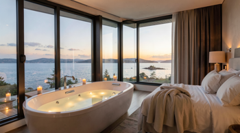 En guide til parterapi og velvære: Intimt wellness hotel suite-ophold med jacuzzi-bad og spaadgang inkluderet i Helsingør for 2 nætter