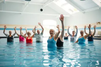 Water aerobics classes for seniors with no equipment needed