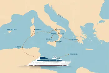 A 10-day cruise itinerary through the Mediterranean: A port-by-port planning analysis