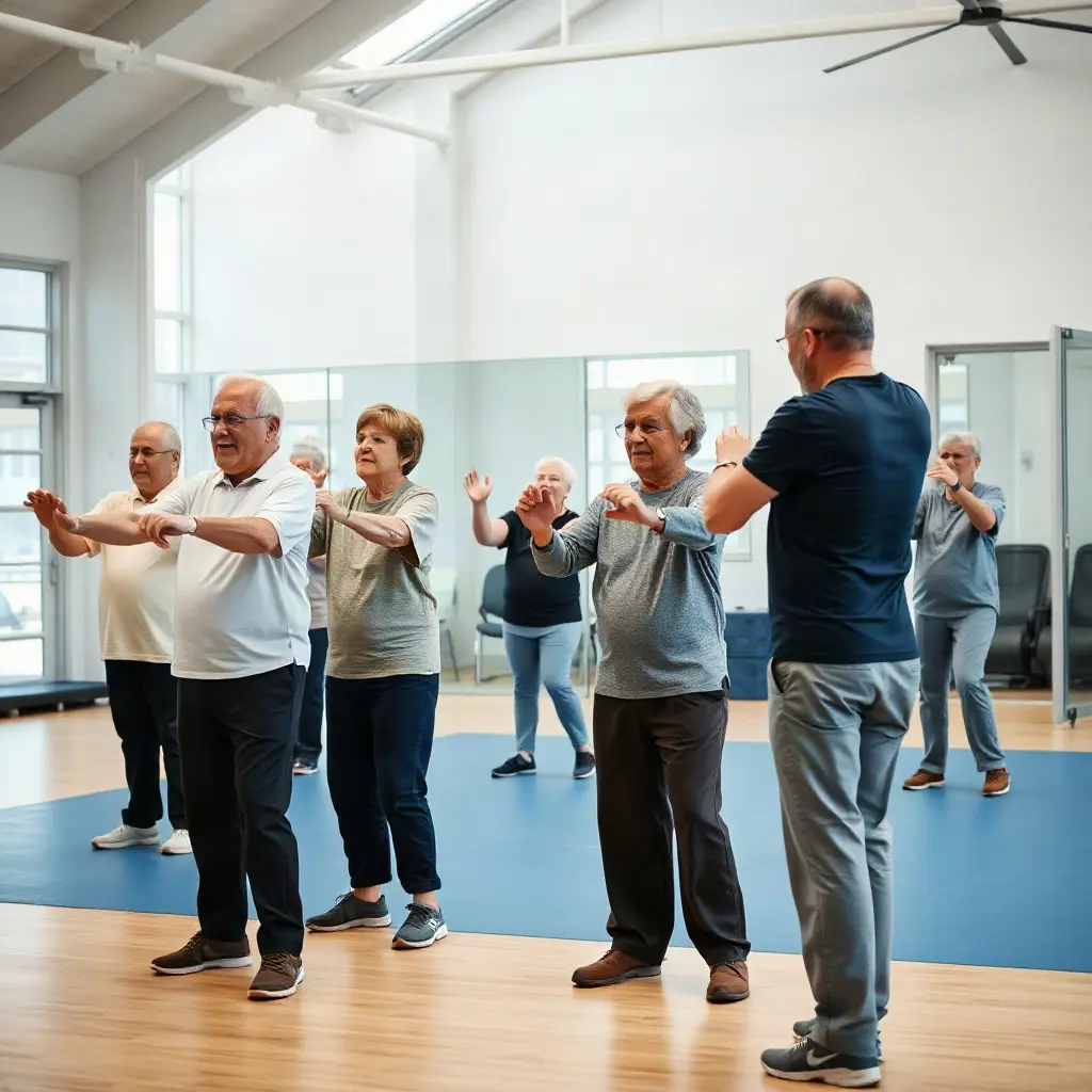 Gentle fitness classes for seniors: ejercicios de movilidad, locations and fees