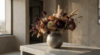 Décoration florale tendances 2026 : l'essor de la durabilité et des designs organiques