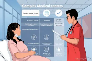 How to compare medical centers for complex care: An evidence-based evaluation framework