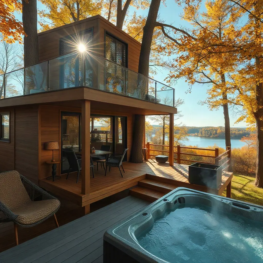 Baumhaus im Bayerischen Wald für 3 Nächte mit privatem Whirlpool: Lage und Ausstattung vergleichen